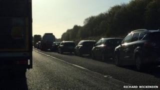 A30 tailback. Pic: Richard Wickenden