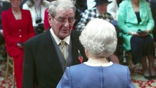 Malcolm Green with the Queen