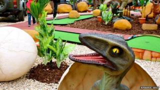 The baby dinosaur before it was stolen