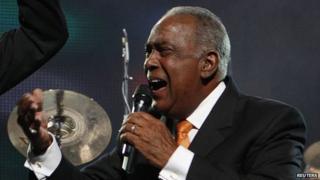 Puerto Rican salsa singer Jose "Cheo" Feliciano performs on 21 August 2009