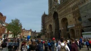 Tribute at Lincoln Cathedral