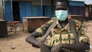 Rebel soldier in Bentiu