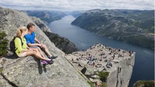 Preikestolen (Pulpit Rock) in Norway