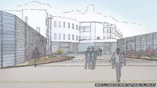 Artists impression of the new hospital