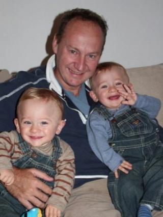 Gary Clarence and his two sons