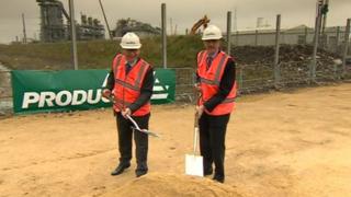 Francis Maude (left) and David Taylor from Air Products