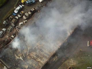 The mill after the fire