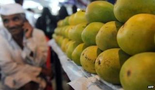 Mango stall in India