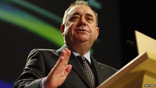 Scottish First Minister Alex Salmond - file pic