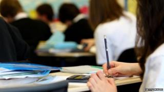 pupils at Glasgow secondary school