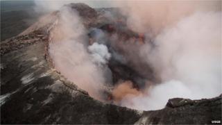 Kilauea erupting