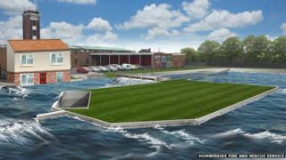 Artist's impression of the flood centre
