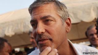 George Clooney in South Sudan in 2011
