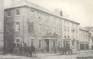 Trewythen Arms, Llanidloes, circa 1900