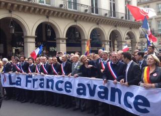 FN march in Paris, 1 May 14