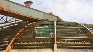 Jamaica Bauxite Partners plant at Port Rhodes in St Ann, Jamaica