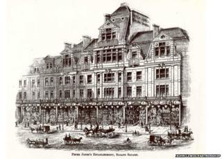 The Peter Jones store, refurbished King's Road frontage in 1889