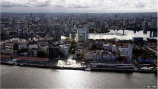 Recife aerial view