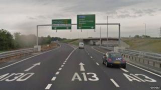 Sadlers Farm interchange, Essex