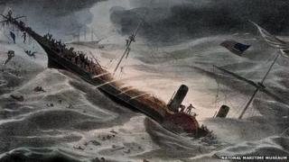 The sinking of the SS Central America