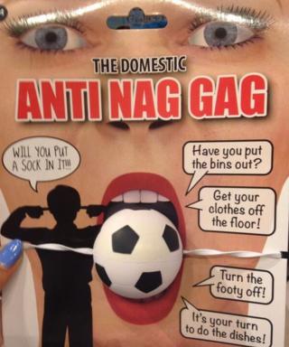 Anti nag gag novelty item