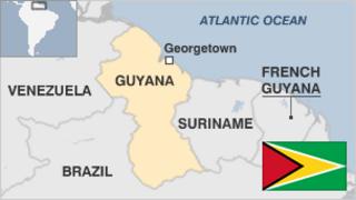 Map of Guayana