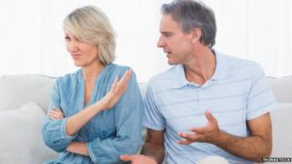 Arguing couple