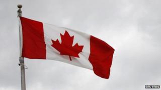 The Canadian national flag was seen on 30 June 2011