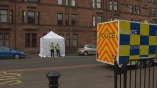 Police at the scene