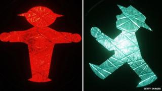 Berlin's Ampelmann traffic light sign