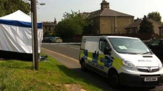 Police cordon at Reinwood Road