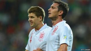 England captain Steven Gerrard (left) and vice-captain Frank Lampard
