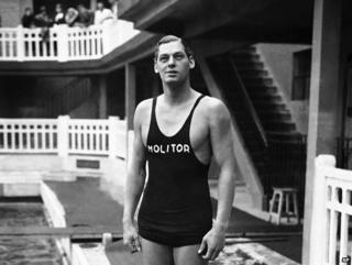 Johnny Weissmuller, at Piscine Molitor in June 1930