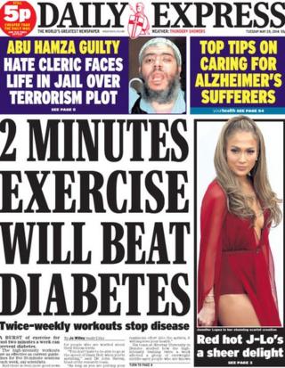Daily Express front page