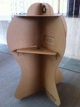 Cardboard polling booth