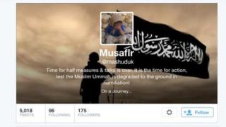 One of Mashudur's online jihadi identities