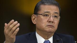 Veterans Affairs Secretary Eric Shinseki testifies before Congress on 15 May, 2014