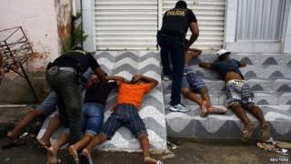 Civil police in action, Recife, 15 May 14