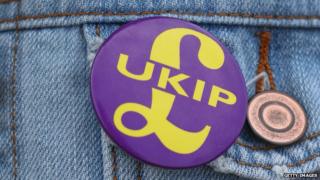A UKIP badge