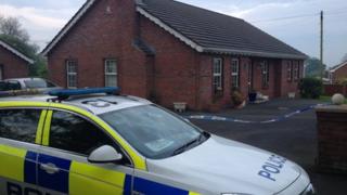 Police said there had been an "incident" at a house in Lisburn