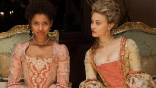 Gugu Mbatha-Raw and Sarah Gadon in Belle