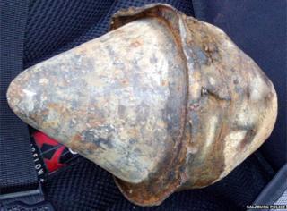 World War II-era bazooka rocket found near Salzburg, Austria, in May 2014
