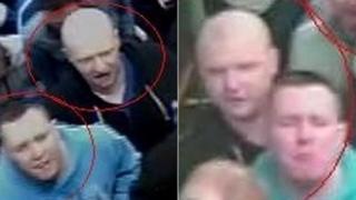 Images of men police want to trace