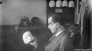 A patient with a mask