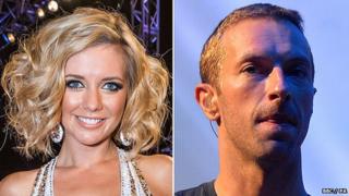 Rachel Riley and Chris Martin