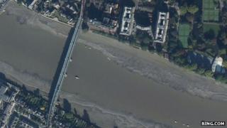 Aerial view of Putney Bridge