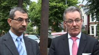 Dr Raied Al-Wazzan from the Belfast Islamic Centre and UUP leader Mike Nesbitt