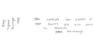 One of the anonymous letters being investigated