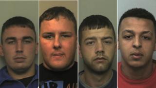 L-R: Gary Rabjohns, Ryan Battersby, Brogan Hooper, Lewis Bridge