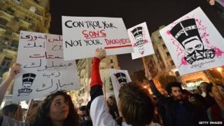 Rally against sexual harassment in Cairo. 12 Feb 2013